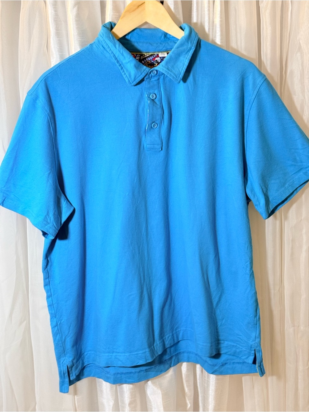 Robert Graham Men’s Polo in Bright Turquoise Blue